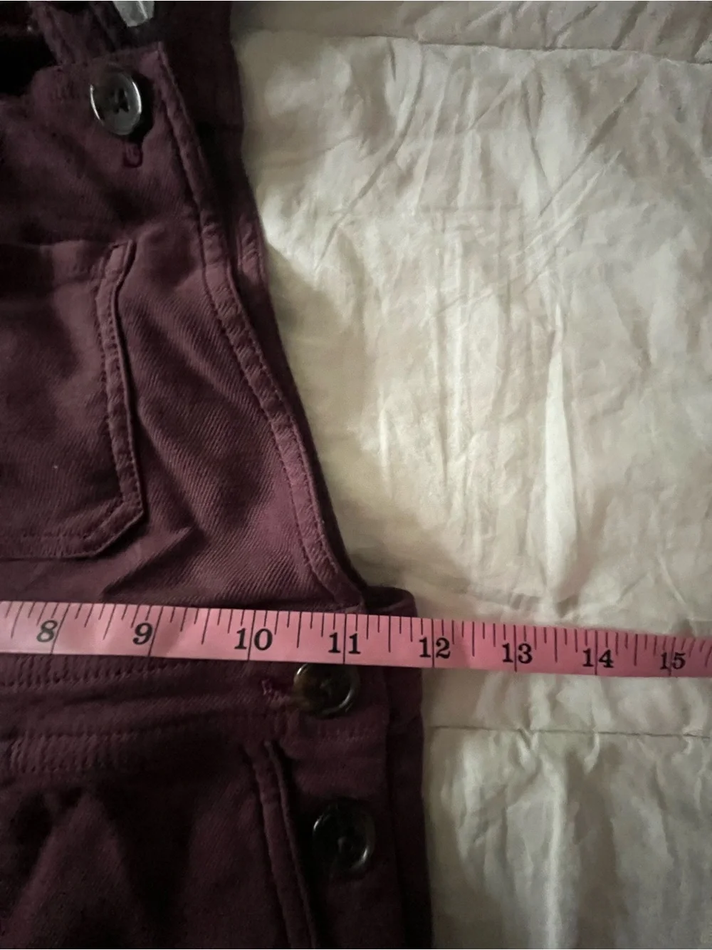 Faherty kids stretch terry overalls in grape size 5